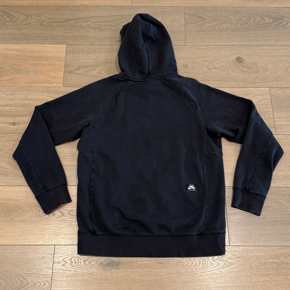 NIKE SB Black Cotton Fleece Pullover‎ Active Long Sleeve Hoodie Size Small - Picture 2 of 10